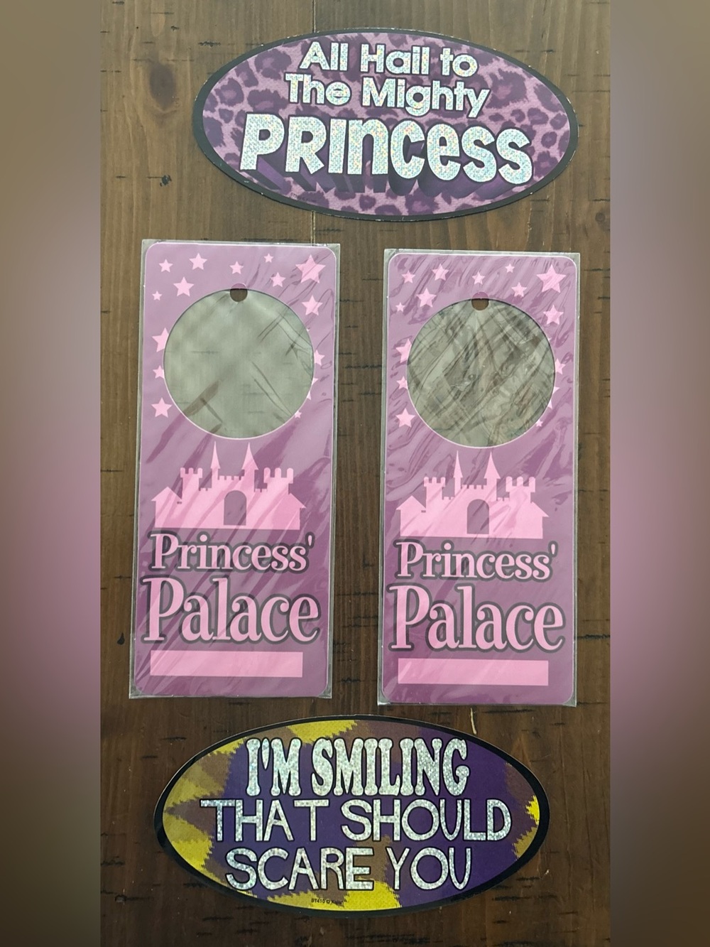 Princess Is Not Seeing Guests Now” Palace Door Hangers - Set of 2 with 2 decals